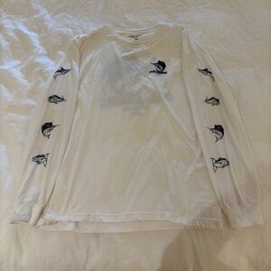 Pelagic long sleeve white t-shirt, xl